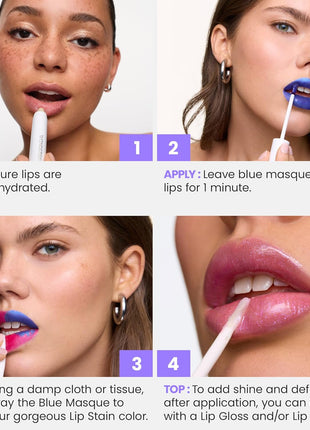 Wonderskin Lip Stain – Long Lasting, Waterproof, Lip Tint Peel Off Masque