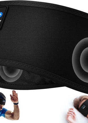 MUSICOZY Sleep Headphones Bluetooth 5.4 Headband, Sports Wireless Earphones Sweat Resistant Earbuds Sleeping Headphone with Ultra-Thin HD Stereo Speaker for Workout Running Cool Gadgets Unique Gifts