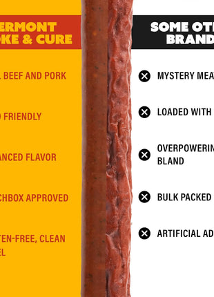 Vermont Smoke & Cure Original Beef & Pork Sticks, Gluten Free, 1 Ounce (Pack of 24)