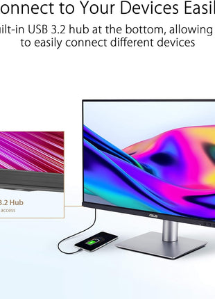 ASUS ProArt Display 14 inch 1080P Portable Touchscreen Monitor (PA148CTV) - Full HD, IPS, 100% sRGB/Rec.709, Color Accuracy ΔE < 2, Calman Verified, USB-C Power Delivery, Micro HDMI, Tripod Socket