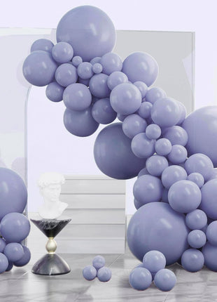 PartyWoo Dusty Blue Balloons, 120 pcs Boho Blue Balloons Different Sizes Pack of 18 Inch 12 Inch 10 Inch 5 Inch Slate for Balloon Garland or Balloon Arch as Party Decorations, Blue F16