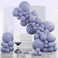 PartyWoo Dusty Blue Balloons, 120 pcs Boho Blue Balloons Different Sizes Pack of 18 Inch 12 Inch 10 Inch 5 Inch Slate for Balloon Garland or Balloon Arch as Party Decorations, Blue F16