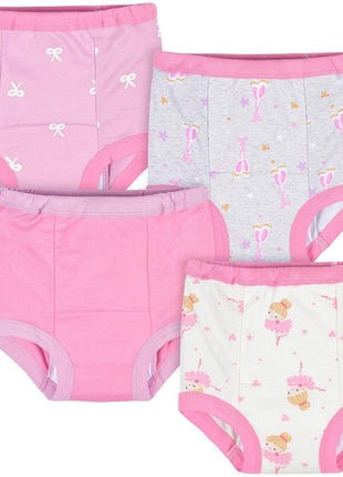 Gerber Baby Girls Infant Toddler 4-Pack Potty Training Pants Underwear