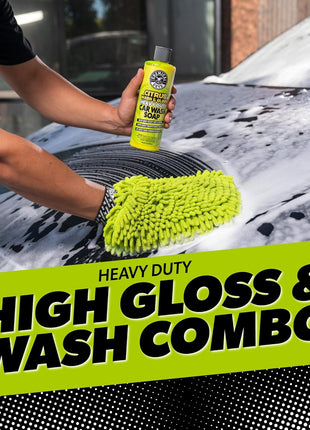 Chemical Guys Car Cleaning Kit - With Car Wash Soap, Wheel Cleaner, Total Interior, Car Wash Mitt - Interior and Exterior Wash Kit With Vehicle Cleaning and Detailing Accessories - 7 Item Kit