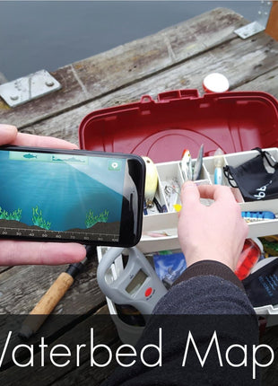 Reelsonar iBobber portable wireless bluetooth fish finder depth finder with depth range of 135 feet 10+ hrs battery life with IOS & Android App Wireless and Watch App
