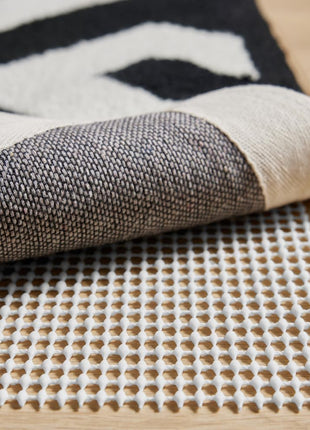 GORILLA GRIP Strong Rug Pad Gripper, US Designed, Grips Keep Area Rugs Safe and in Place, Thick, Slip and Skid Resistant Pads for Hard Floors, Under Carpet Mat Cushion and Hardwood Protection 2x3 FT