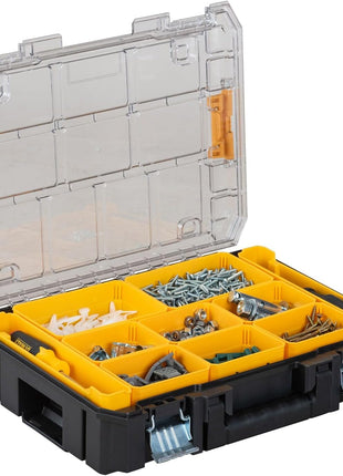 DEWALT TSTAK Tool Organizer, Small Parts and Screw Organizer Tool Box with Removable Compartments, (DWST17805)