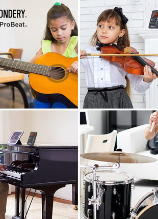Sondery Digital Metronome Rechargeable English Vocal Counting with Timer Function for Piano Guitar Drum and All Instruments