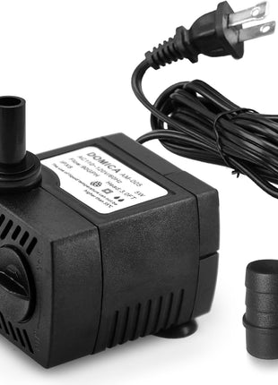 90 GPH Mini Submersible Pump, Small Fountain Pump (5W 350L/H) for water feature, Aquariums, Fish Tank, Tabletop Fountain, Pet Fountain, Indoor or Outdoor Pond Fountain