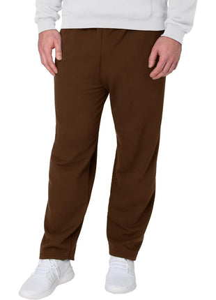Hanes Men's EcoSmart Sweatpants, Athletic Lounge Pants with Pockets, Open Hem Bottom, Fleece Pants