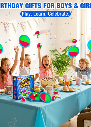 Ayeboovi Toss and Catch Ball Game Outdoor Toys for Kids Yard Games Beach Toys Outside Games for 3 4 5 6 7 8 9 10 Year Old Boys Girls (Upgraded)
