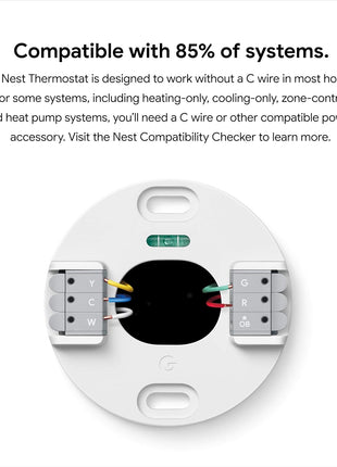 Google Nest Thermostat - Smart Thermostat for Home - Programmable Wifi Thermostat - Snow
