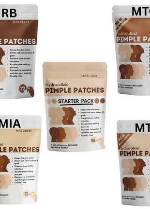 Hydrocolloid Pimple Patches -(3 Sizes,72-Count, 1 Pack) Truly Invisible Pimple Patches for Acne treatment- - Acne patches that match your skin tone and to wear under makeup (Starter Pack)