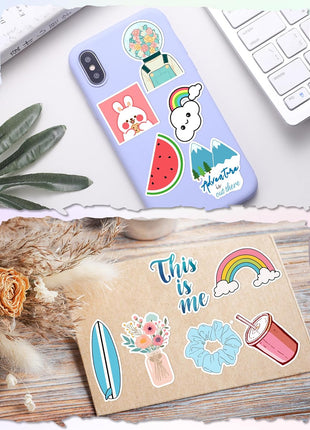 300 Pcs Stickers for Kids, Cute Water Bottle Vinyl Waterproof Laptop Stickers for Students Gifts School Supplies Classroom Teacher Prizes Sticker Pack for Kids Girls Teens