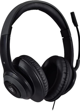 V7 Premium Over-Ear Stereo Headset, Boom Mic, PC, Mac, Tablets, Laptop Computer, Gaming, Video Conferencing, 3.5mm, USB