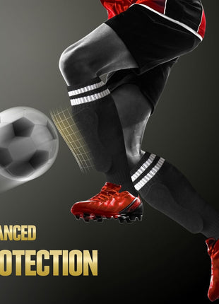 Soccer Shin Guards for Youth Kids Toddler, Protective Soccer Shin Pads & Sleeves Equipment - Football Gear for 3 5 4-6 7-9 10-12 Years Old Children Teens Boys Girls