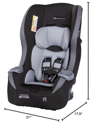 Baby Trend Trooper 3-in-1 Convertible Car Seat, Dash Black