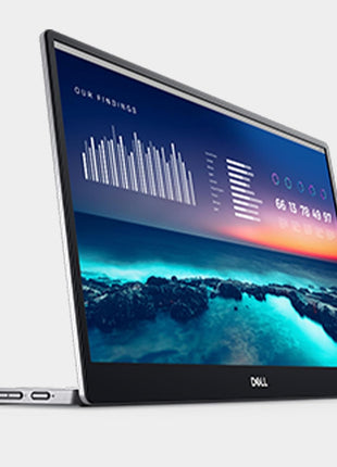 Dell 14 Portable Monitor - P1424H - 14-inch Full HD (1080p) 1920 x 1080, IPS Panel, USB-C connectivity, Comfortview, 3-Year Advanced Exchange Service - Silver