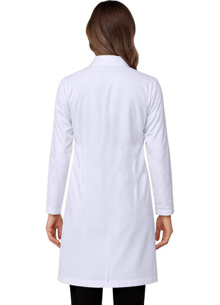 NY Threads Professional White Lab Coat for Women, Long Sleeve Medical Coat