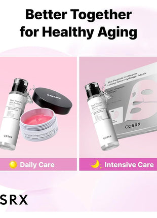 COSRX The Peptide Collagen Hydrogel Pack, Mask Pack, Pack of 3, Resilient, Glossy, Shiny, Moisture, Moisture, Lifting, Collagen Mask, Gel Mask, Tested for Human Body, Cosar X, Essence, Skin Care, Korean Cosmetics