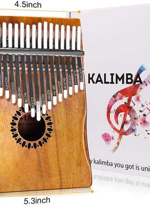 Newlam Kalimba Thumb Piano 17 Keys, Musical Gift for Kids and Adults