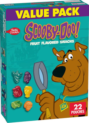 Scooby Doo Fruit Flavored Snacks, Gluten Free, Kids Snacks, Value Pack, 22 Ct, 17.6 oz