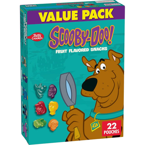 Scooby Doo Fruit Flavored Snacks, Gluten Free, Kids Snacks, Value Pack, 22 Ct, 17.6 oz