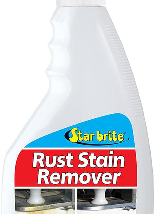 STAR BRITE Rust & Corrosion Stain Remover - Fast-Acting Spray for Fiberglass, Vinyl, Fabric, Metal & Painted Surfaces - Also Removes Sprinkler Stains 22 OZ (089222P)