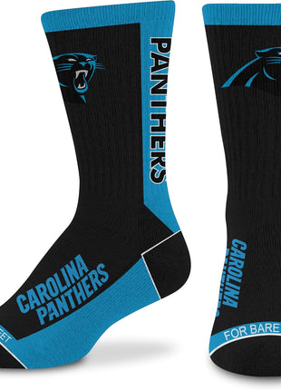 For Bare Feet NFL Unisex Kids Nfl Mvp Crew Sock Youth