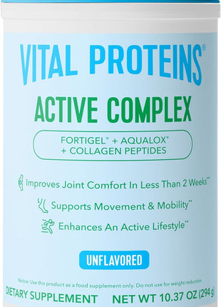 Vital Proteins Active Complex, 20g Collagen Peptides, 10.37oz | 20g Collagen Peptides, Supports Joint Comfort, Movement & Mobility, Daily Supplement, 14 Servings