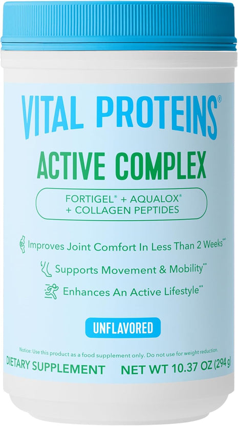 Vital Proteins Active Complex, 20g Collagen Peptides, 10.37oz | 20g Collagen Peptides, Supports Joint Comfort, Movement & Mobility, Daily Supplement, 14 Servings