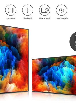 Samsung Business QB55R 55 inch 4K UHD LED Commercial Signage Display for Business with HDMI, Wi-Fi, 350 nit (LH55QBREBGCXZA)