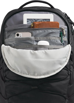 THE NORTH FACE Borealis Commuter Laptop Backpack | Water Repellent Finish, 16 inch Laptop Sleeve, Large Main Compartment for Everyday Carry, TNF Black/TNF Black-NPF, One Size