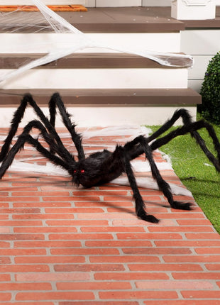 JOYIN Halloween Outdoor Decorations Giant Spider, 5 Ft Large Spider for Yard Lawn Garden Patio Scary Halloween Outside Decor, Indoor Haunted House Prop and Home Party Decor, Black