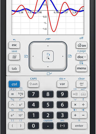 Texas Instruments TI-Nspire CX II Color Graphing Calculator with Student Software (PC/Mac) White 3.54 x 7.48