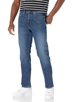 Amazon Essentials Men's Athletic-Fit Stretch Jeans - Discontinued Colors, Dark Wash, 34W x 32L