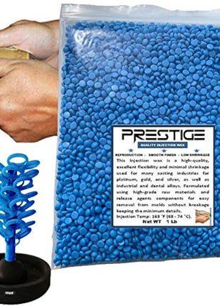 Quality Beads Injection Wax Flex Light Blue Wax Jewelry Lost Wax Casting 1 Pound