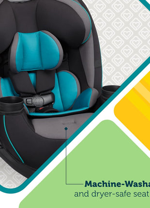 Safety 1st Grow and Go All-in-One Convertible Car Seat, Rear Facing, 5-40 lbs, Forward Facing (30–65 lbs), High Back Booster Seat 40-100 pounds, Alaskan Blue
