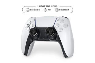 KontrolFreek Aim Boost Kit for PlayStation 5 (PS5) and PlayStation 4 (PS4) Controller | Includes Performance Thumbsticks and Precision Rings | Black Galaxy Edition