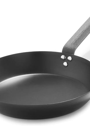 Merten & Storck 10" Pre-Seasoned Carbon Steel Frying Pan Skillet | Natural Nonstick with Use, Induction & All Stovetop Suitable, Grill & Campfire Safe, Even Heating, Indoor/Outdoor Use