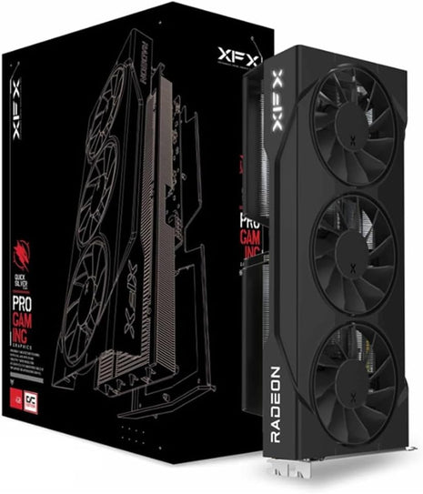 XFX Swift AMD Radeon RX 9060 XT OC Triple Fan Gaming Edition with 16GB GDDR6 HDMI 2xDP, RDNA 4 RX-96TS316B7, Graphics Card, Compatible with Desktop PCs