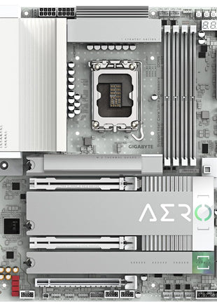 GIGABYTE Z890 AERO G Intel Core Ultra (Series 2) LGA 1851 Motherboard, ATX, DDR5, 5xM.2, PCIe 5.0, Thunderbolt 4, WIFI7, Dual 2.5Gbe LAN, EZ-Latch