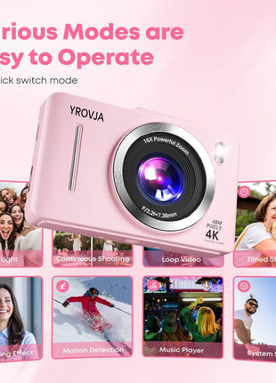 Digital Camera,(Pink)