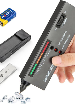 Diamond Tester, Professional Jewelers' Gemstone Detector, High Accuracy Diamond Checker Pen Professional for Jewelers, Gem Tester (Jewelry-Only Detection)