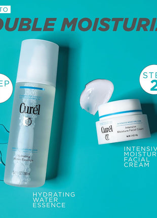Curel Japanese Skin Care Intensive Face Moisturizer Cream, Hydrating Face Lotion for Dry to Very Dry Sensitive Skin, Anti-Aging, Fragrance-Free, Anti-Wrinkle Japanese Skin Care, 1.4 Oz