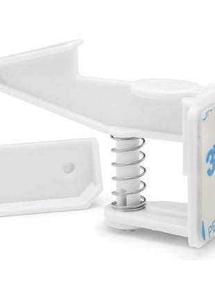[12-Pack] Invisible Baby Proofing Cabinet Locks - No Drill Child Safety Drawer Latches - Adhesive Childproof Latch for Cabinets, Kitchen & Furniture - Secure Toddler & Infant Safety No Tools Required
