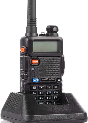 Baofeng UV-5R Two Way Radio Dual Band 144-148/420-450Mhz Walkie Talkie 1800mAh Li-ion Battery(Black)