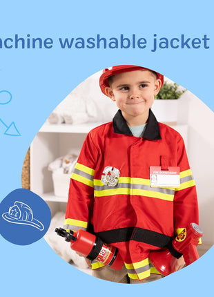 Melissa & Doug Fire Chief Role Play Costume Dress-Up Set