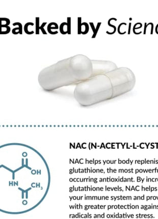 Force Factor NAC 600 mg, N-Acetyl Cysteine for Liver Health | Immune Support & Antioxidant Production, Clinically Studied Dose, 200 Servings