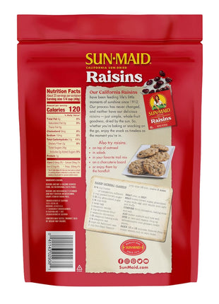 Sun-Maid California Sun-Dried Raisins - (2 Pack) 32 oz Resealable Bag - Dried Fruit Snack for Lunches, Snacks, and Natural Sweeteners